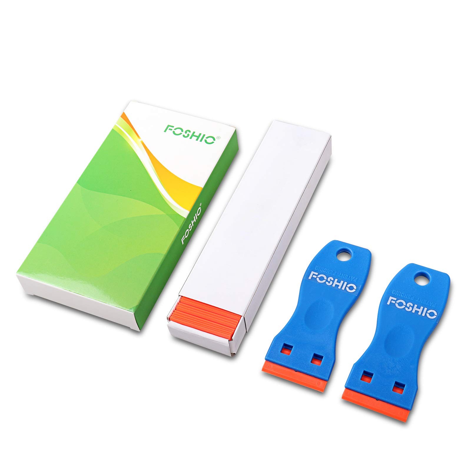 Plastic Razor Blade Scraper Include 2PCS Scraper Tool and 100PCS Blades for G...