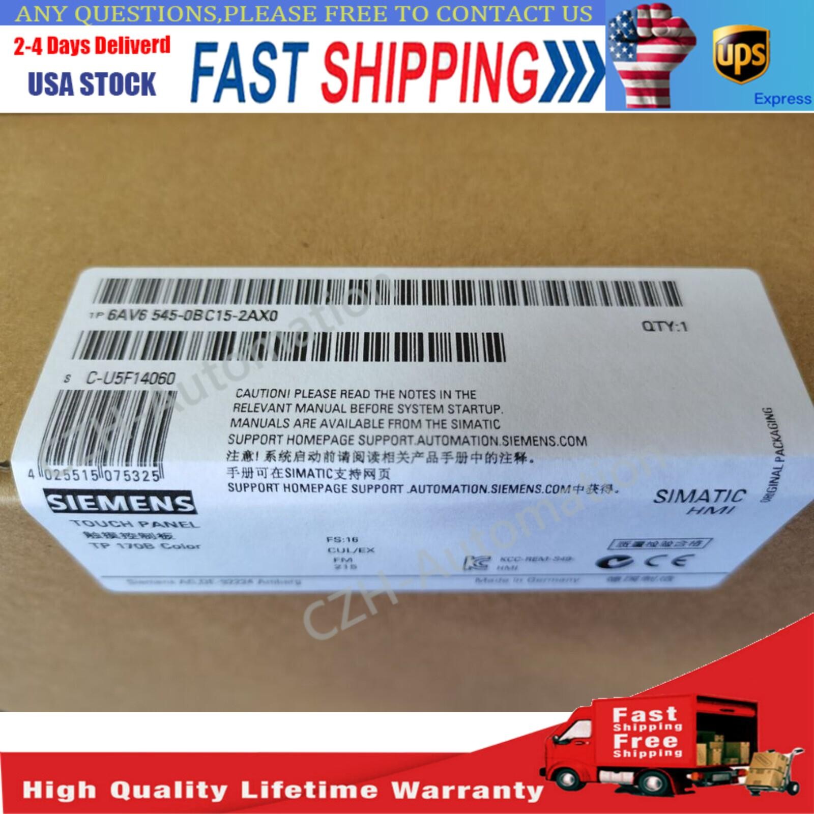 NEW SIEMENS HMI TP170B 6AV6545-0BC15-2AX0 6AV6 545-0BC15-2AX0 US FREE TAX
