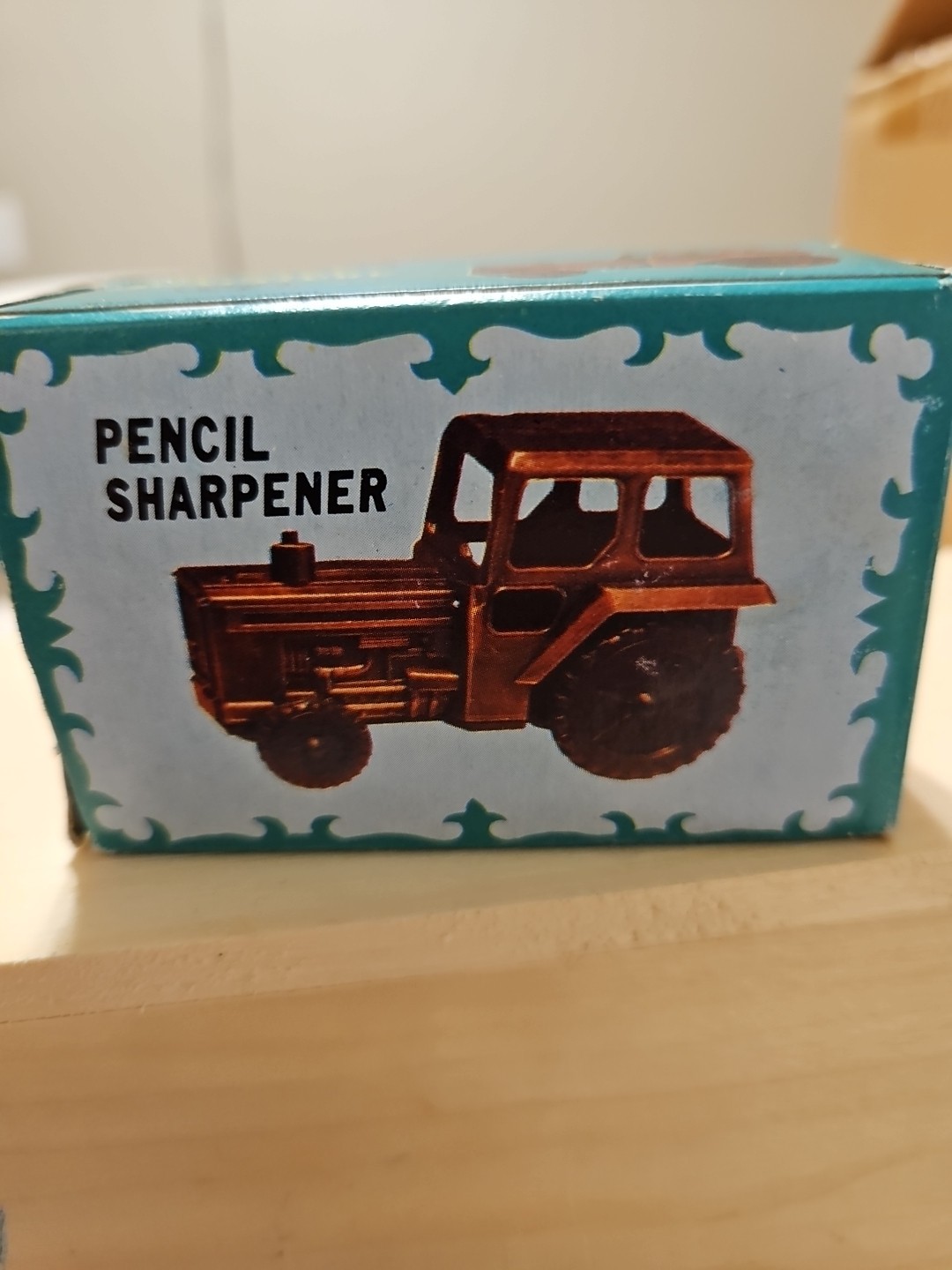 Vintage Die-Cast Bronze Metal Tractor Pencil Sharpener #9764