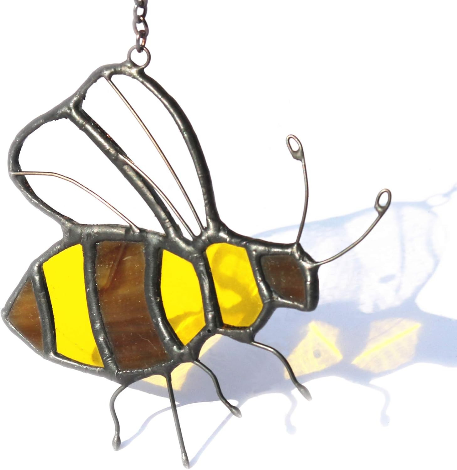 Bee Suncatcher Colored Glass Window Hanging Bee Ladies Mother Lover Grandmother