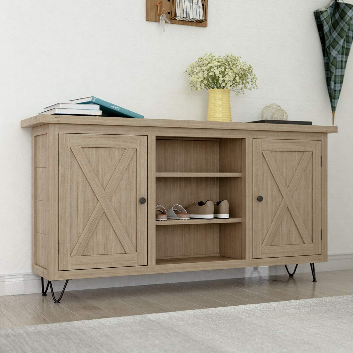 4 Inch Heavy Duty Hairpin Furniture Legs, Metal Home DIY Projects for TV Stand,