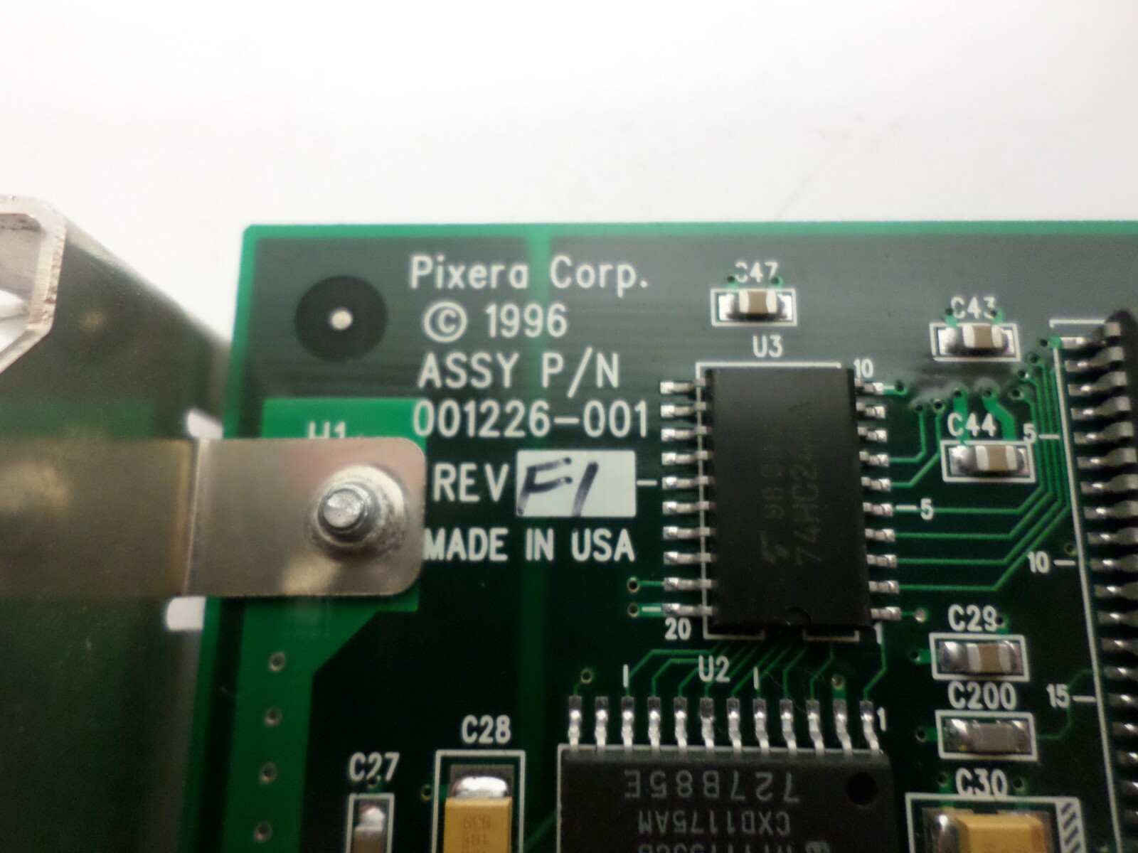 Pixera 001226-001 Pro Microscope Camera pci Interface Card Frame Grabber 001227