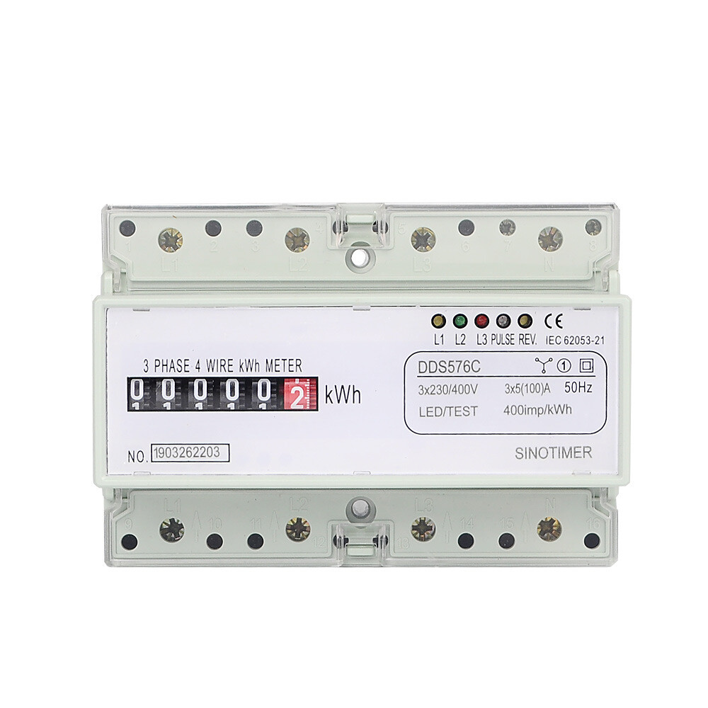 DDS576C 380V 100A Three Phase 4 Wires Analog Power Electric Electricity kWh