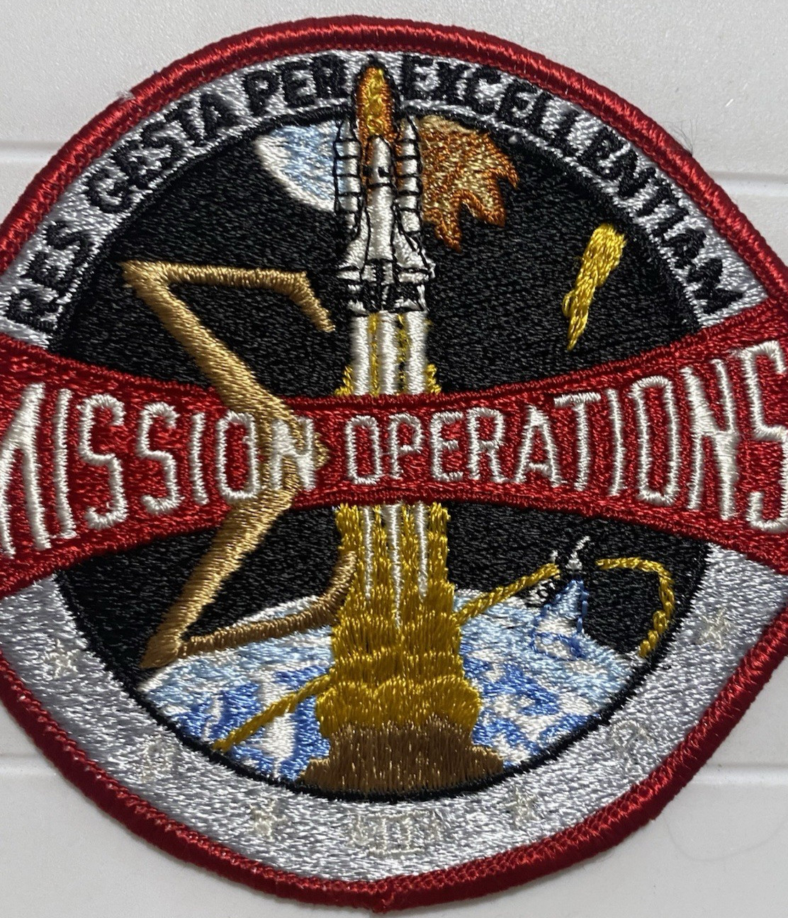 NASA Mission Operations Control Embroidered Patch Badge