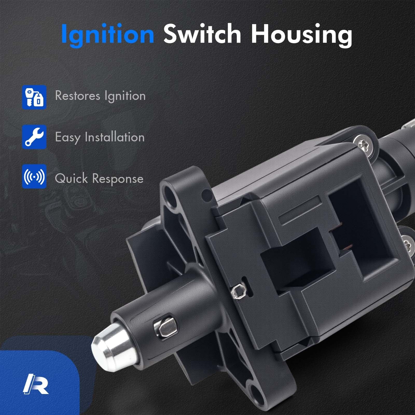 Ignition Switch Lock Housing Assembly Compatible 2006-2013 [71572-06], Black
