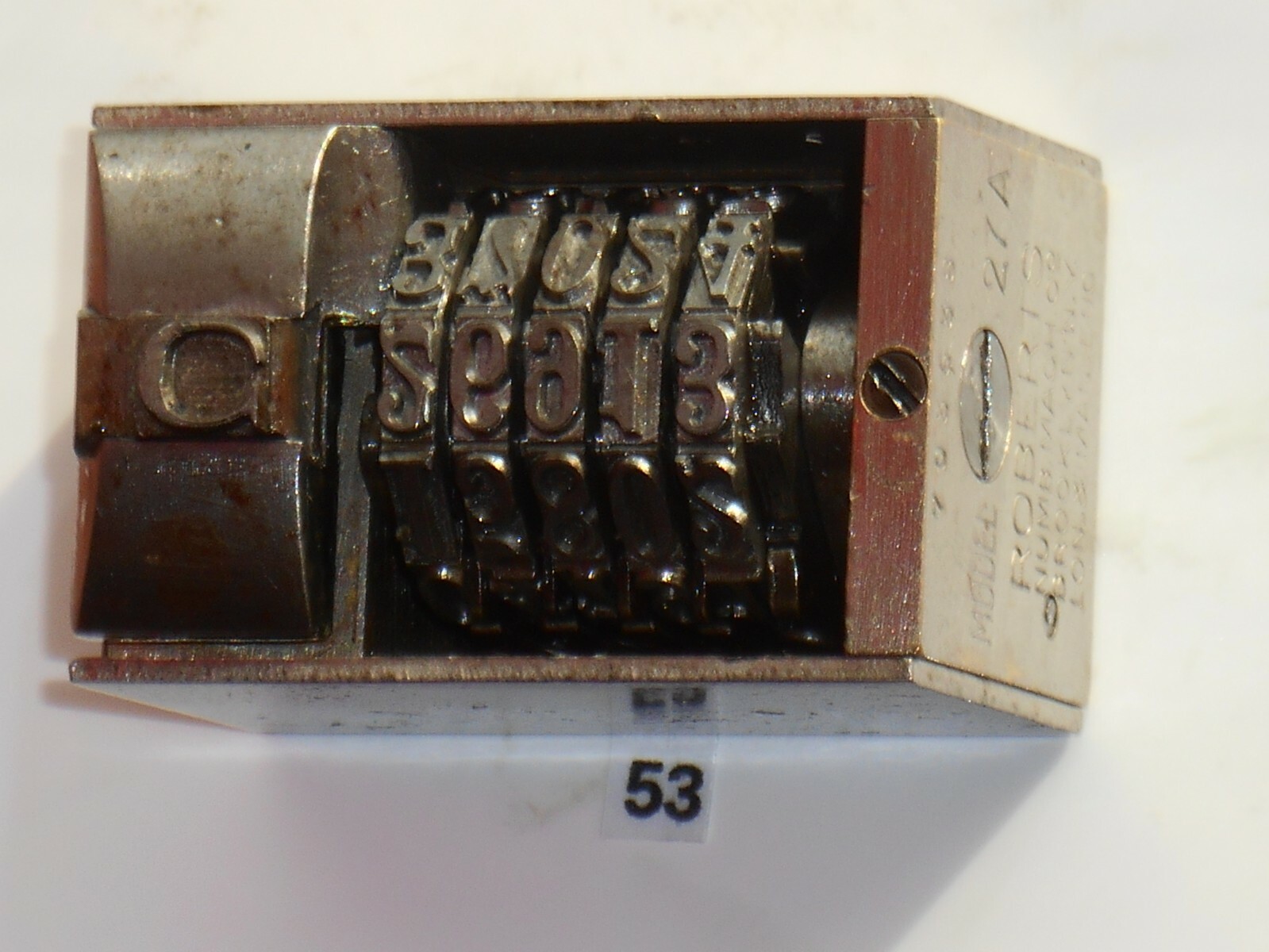 Letterpress Numbering machine | (Roberts #27A) | 53
