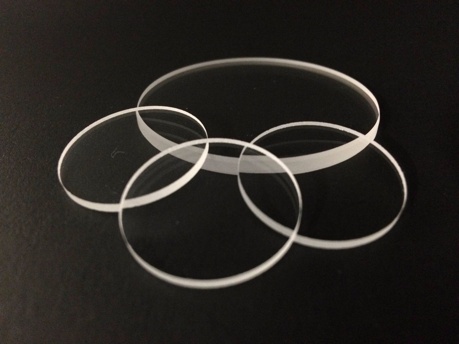 Clear quartz disc, Dia1"*T1/16", Item# FQ-D-1N-N1/16 (a bundle of 5pcs)