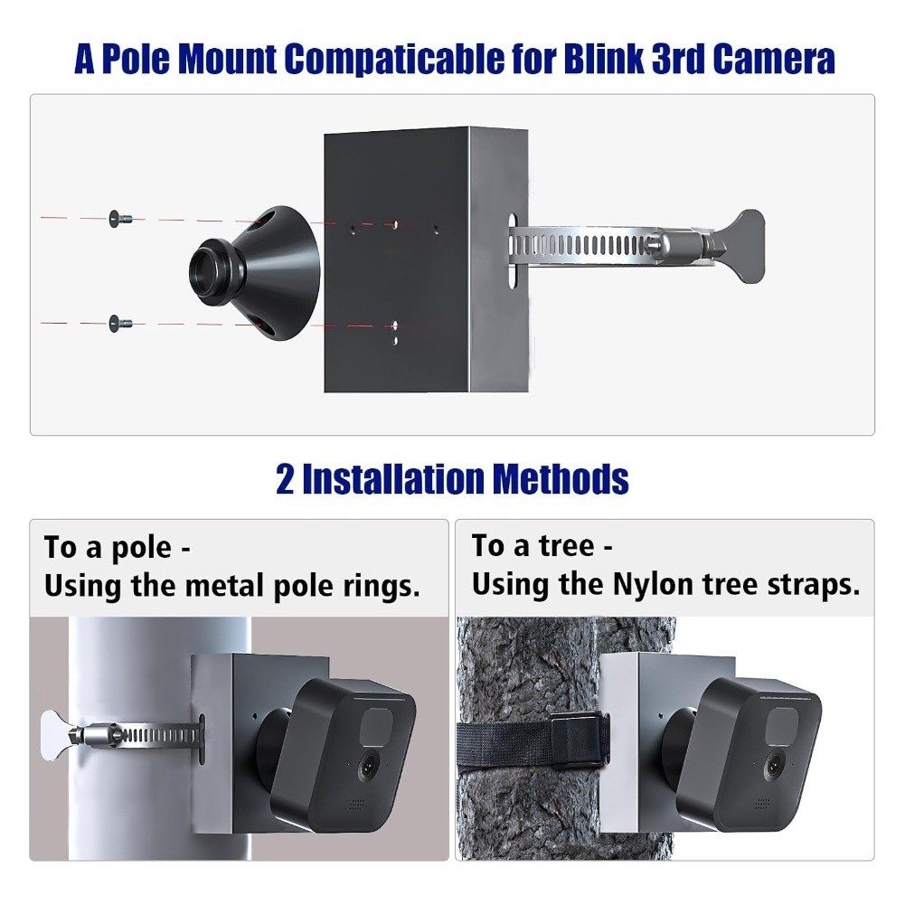 For EufyCam For EufyCam Models Solar Panel Mount Pole And Tree Mounting