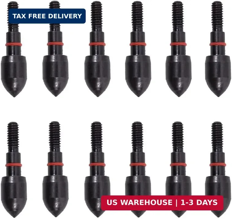 Practice Archery Field Points - 12 Pack 100/125 Grain 5/16 Screwed-in Target Arr