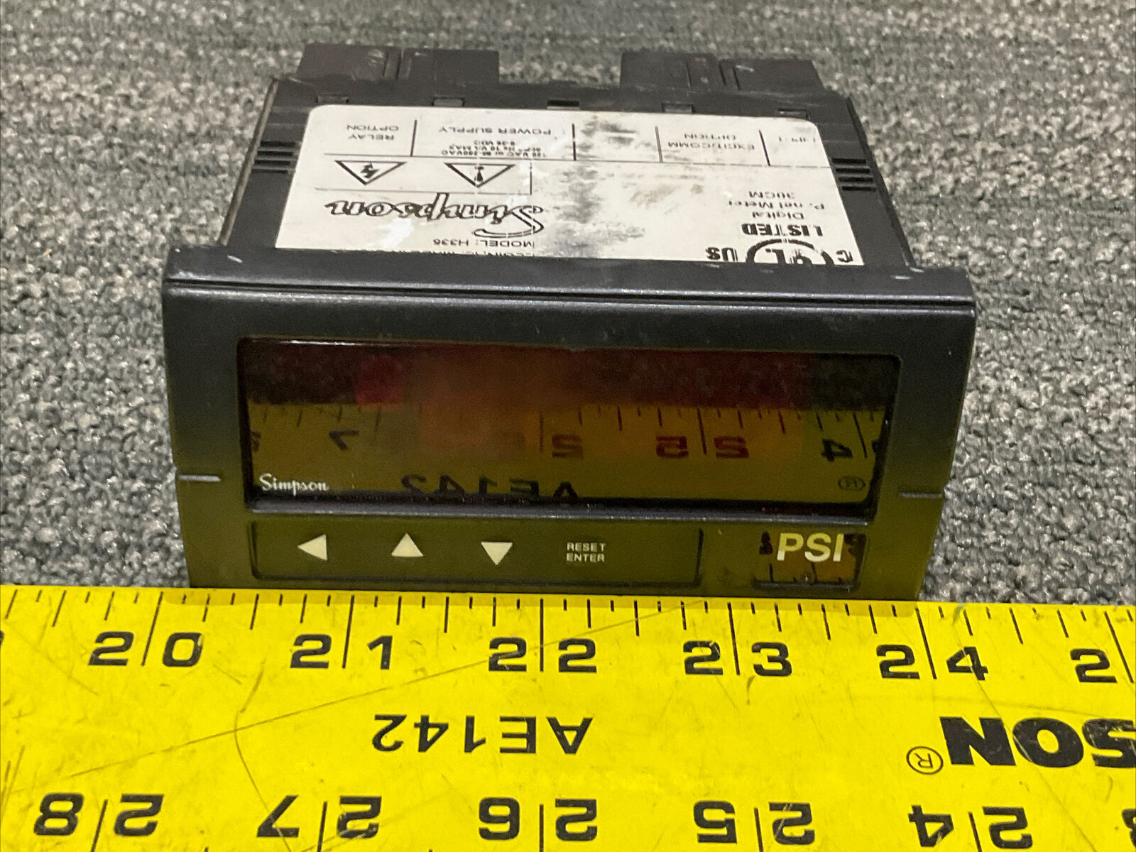 SIMPSON H335 DIGITAL PANEL METER 222