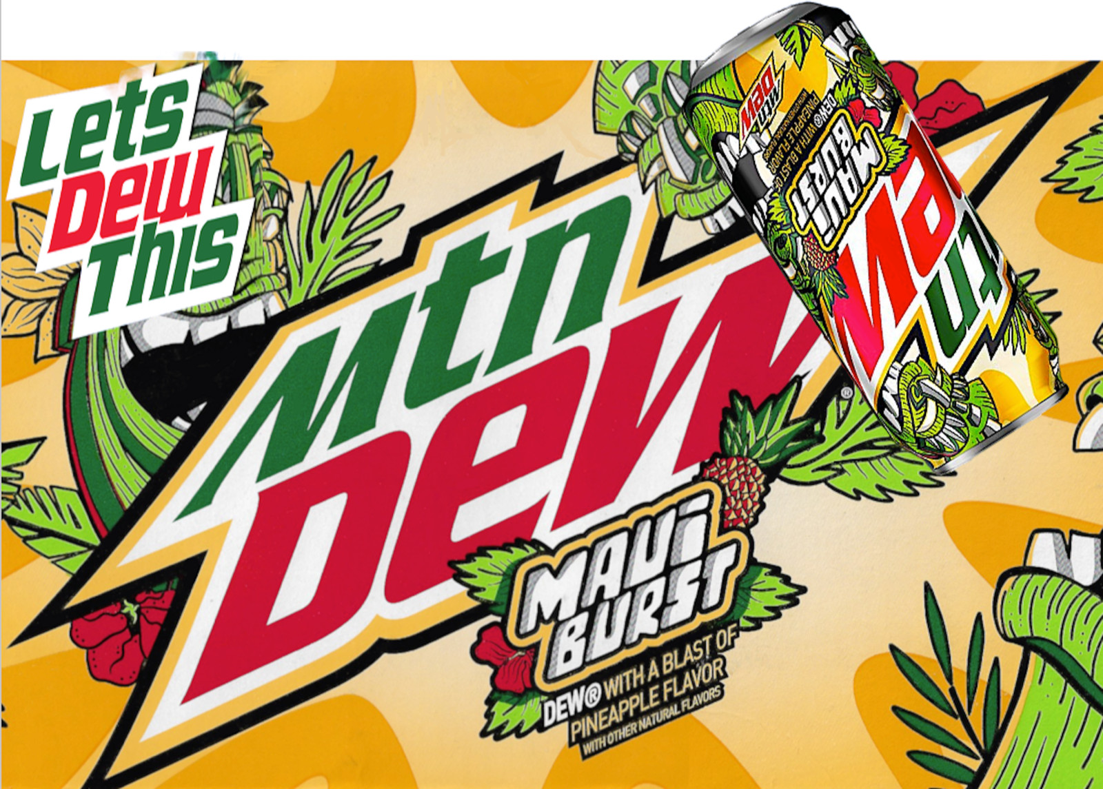 Mountain🗻Dew® Limited Edition Maui Burst 12 fl oz can