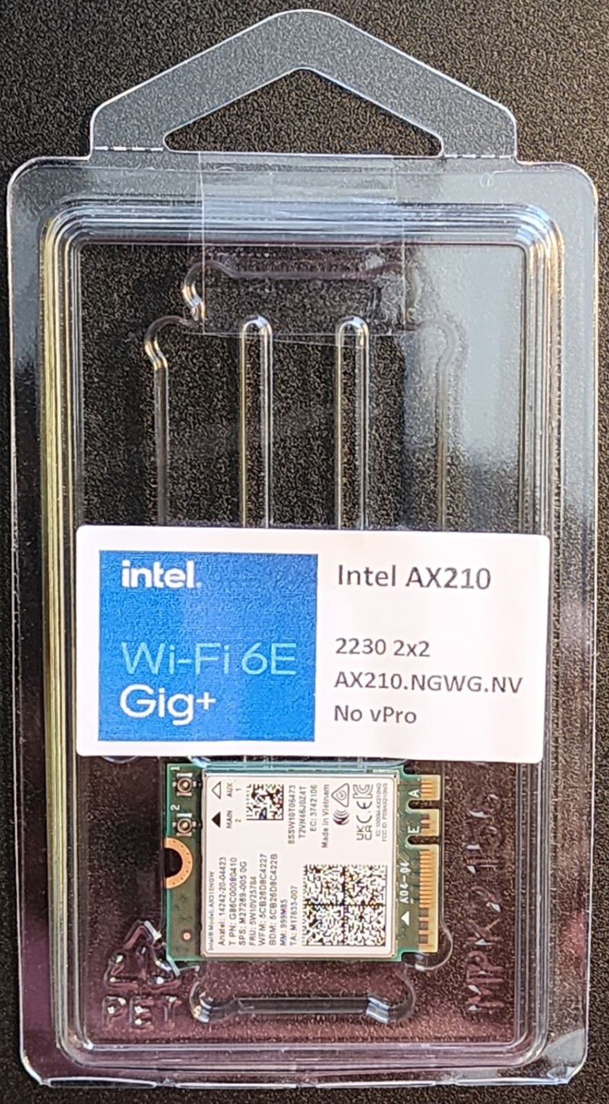 Intel AX200  AX201 AX211 AX210 Killer 6E 9560 BE200 Wi-Fi 7  (not sold in Lot)