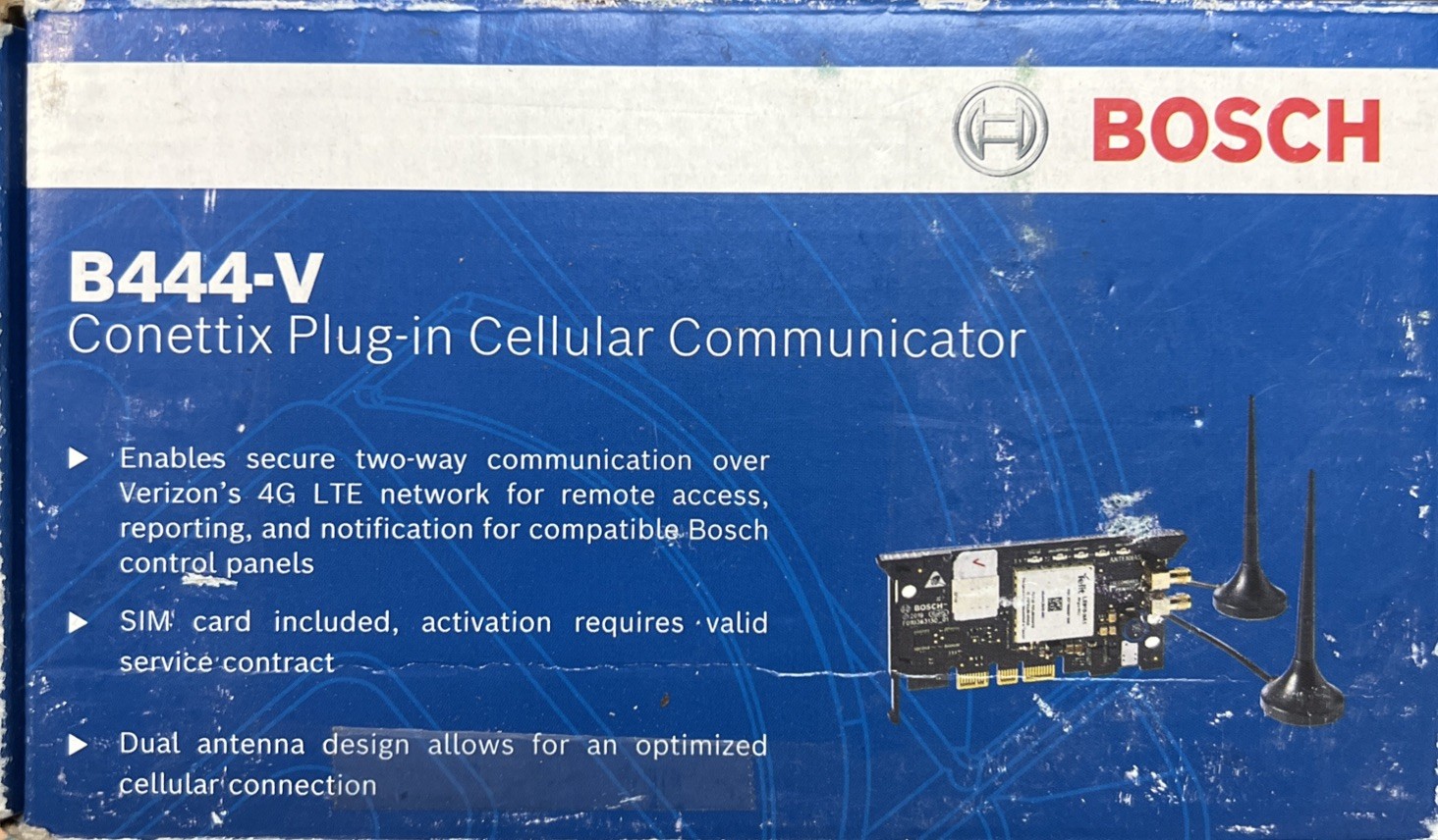 Bosch B444-V Conettix Plug-in Cellular Communicator Verizon 4G LTE New