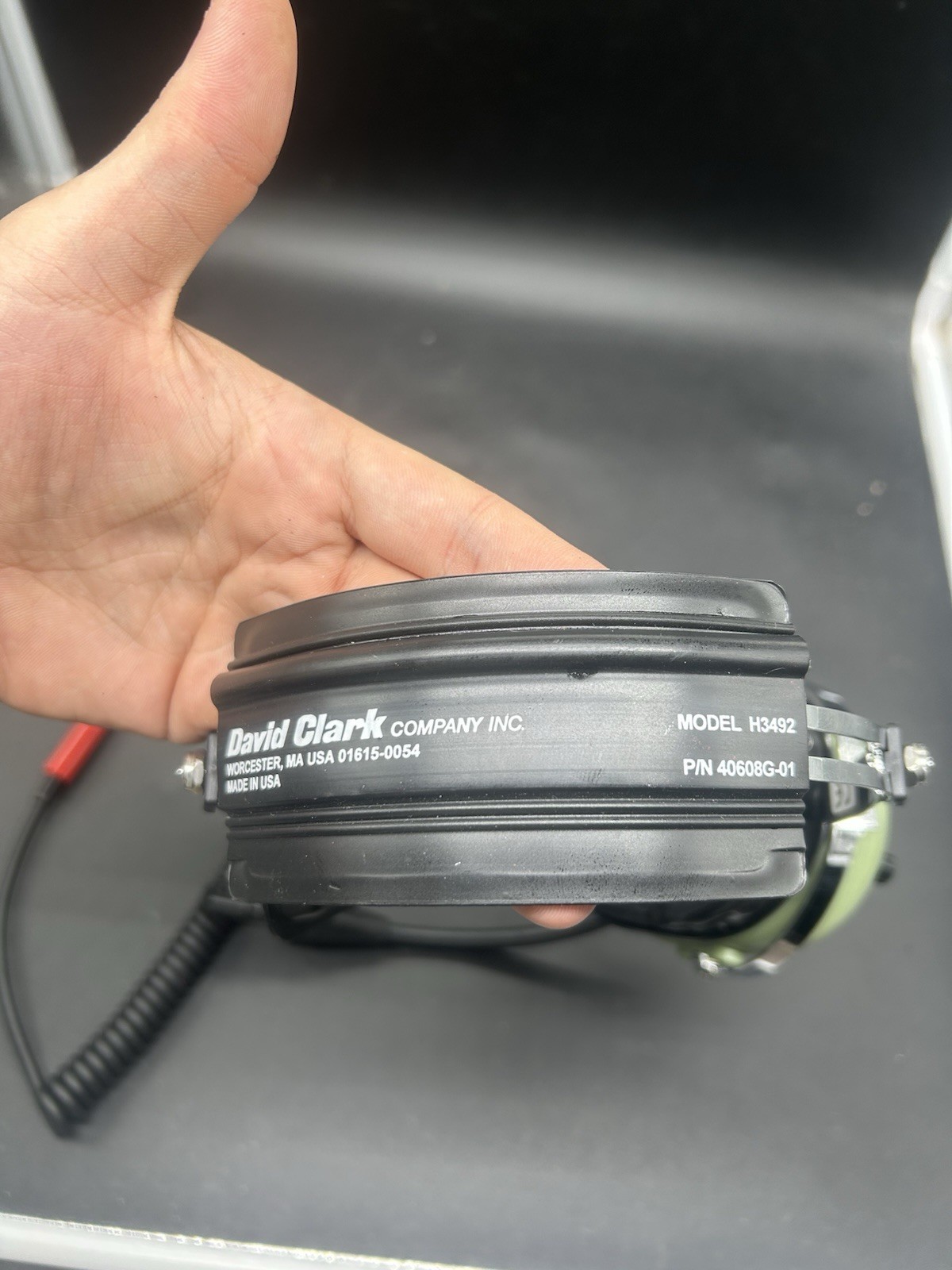David Clark Model 3492 Headset Used Not Tested