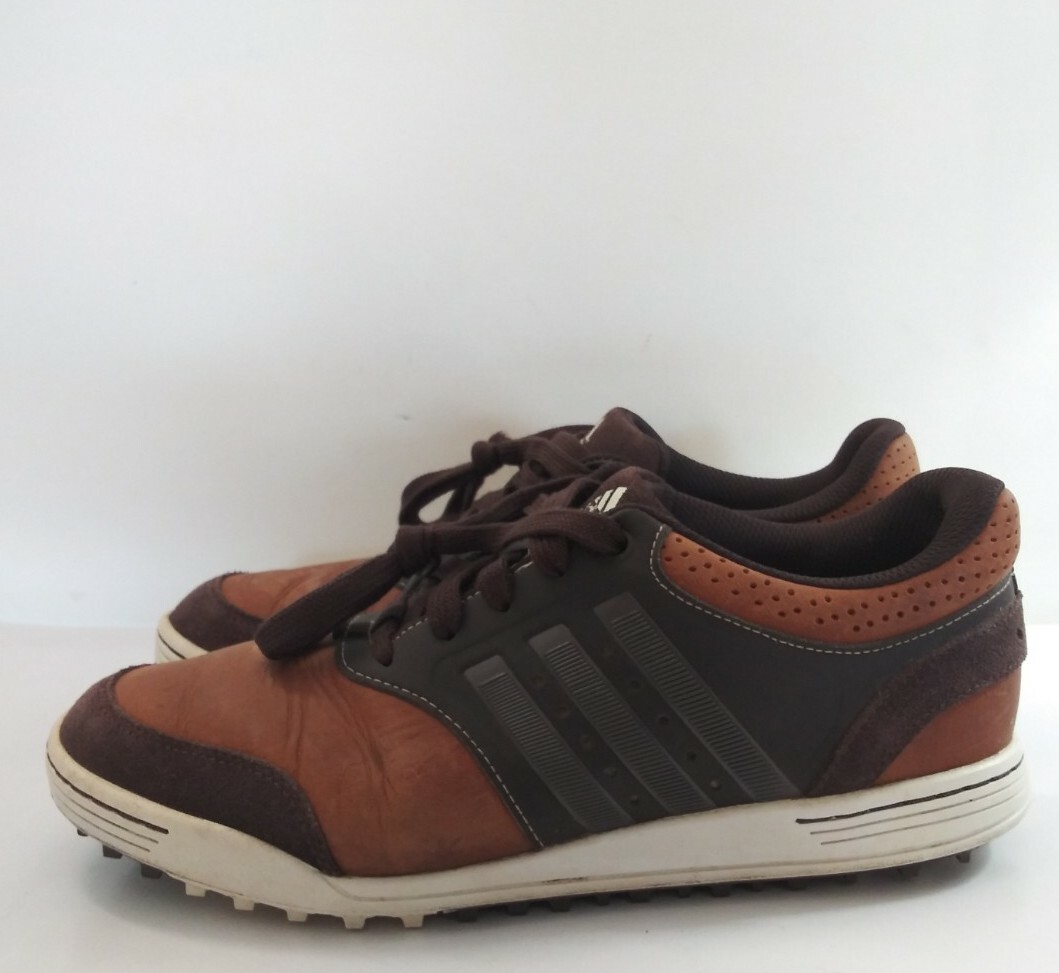 Adidas Adidicross III Mens 8 Golf Shoes Q46651 Suede Leather Brown