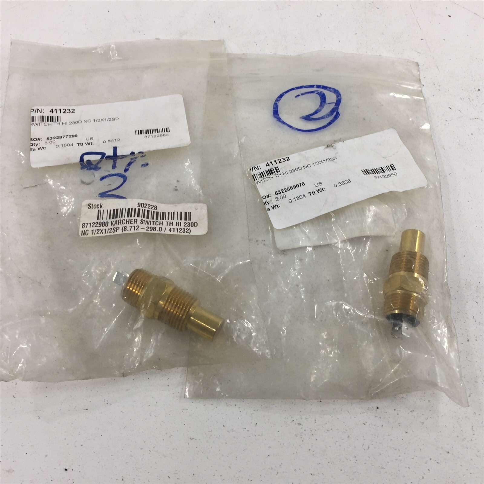 87122980 Karcher Switch TH HI 230D 1/2X1/2SP