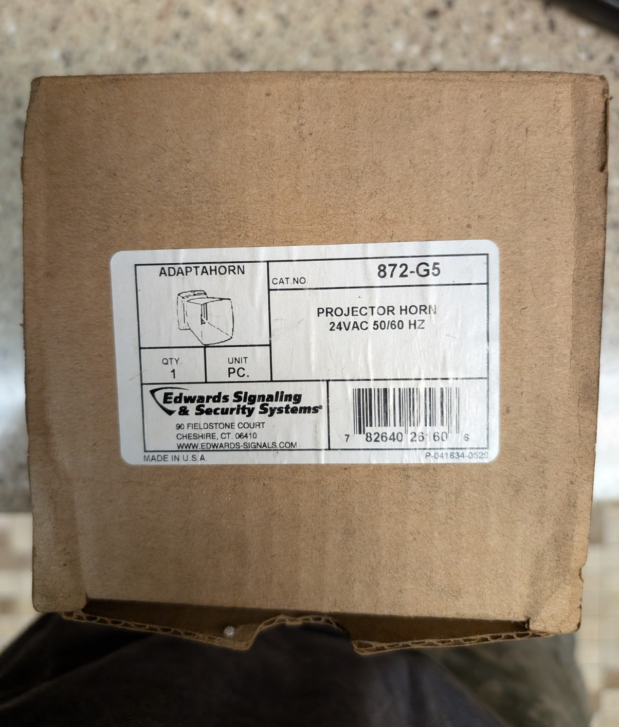 Edwards Signaling 872-G5 Adaptahorn Projector Horn 24VAC 50/60Hz
