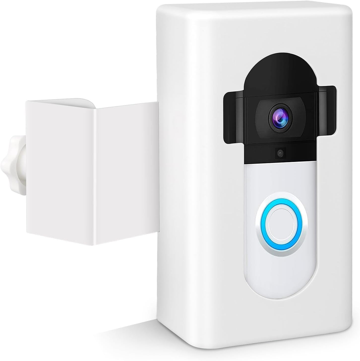 Anti-Theft Video Doorbell Door Mount, Doorbell No-Drill Mount Fit for Most Video