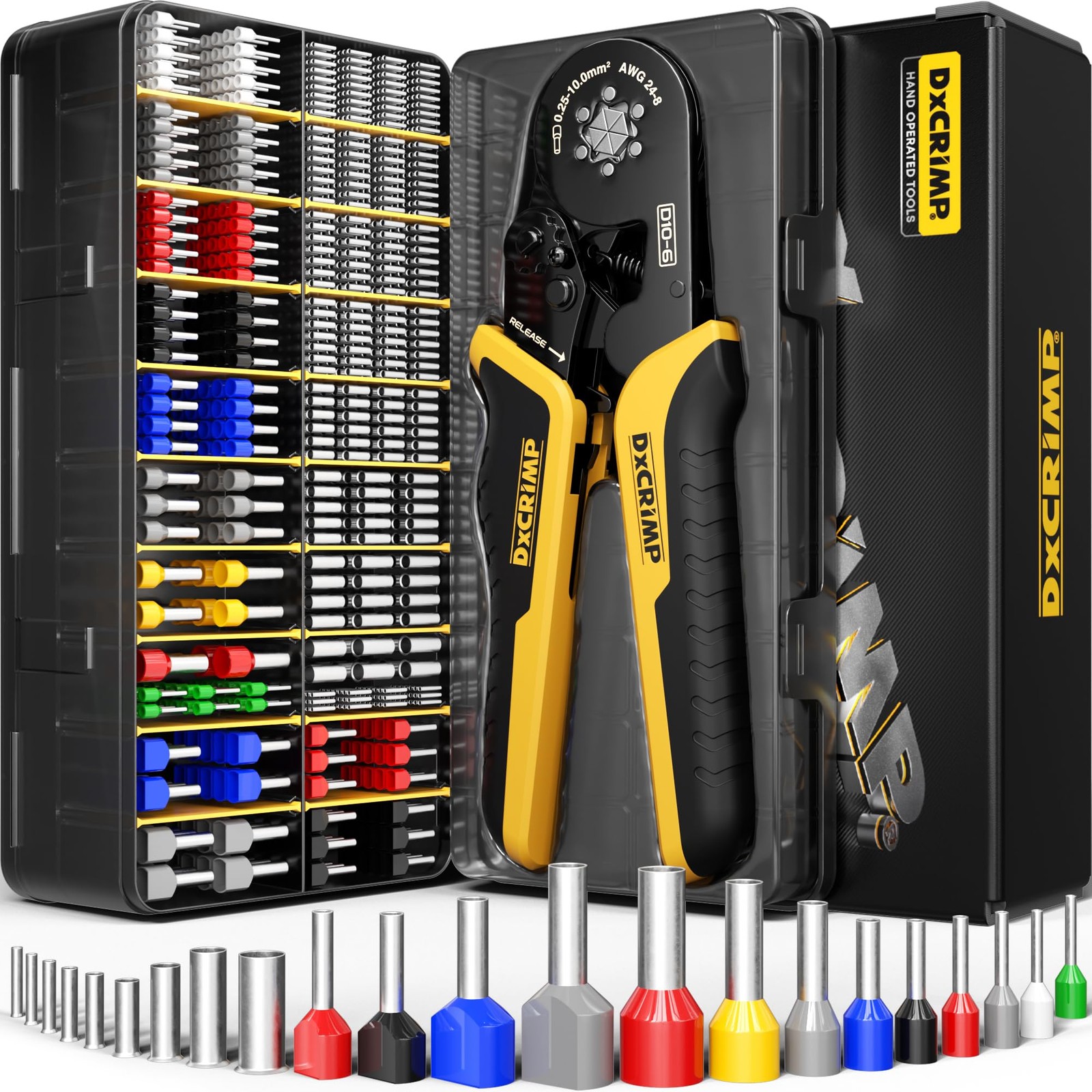 DXCRIMP 24-8 AWG Ferrule Crimping Tool Kit