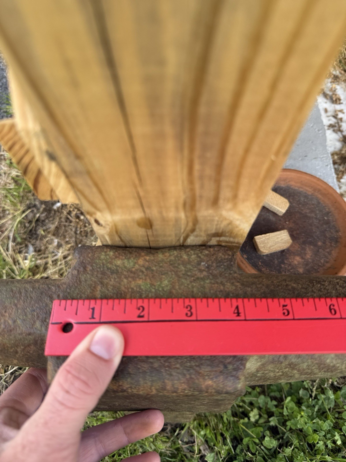 ANTIQUE TOOL PRIMITIVE STAKE STUMP ANVIL BLACKSMITH FORGE 39 Lb 15"
