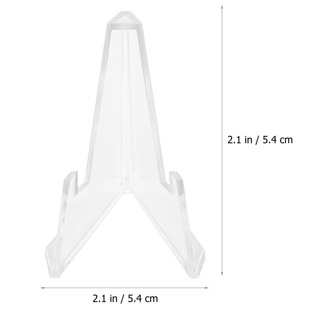 6Pcs Stable Transparent Acrylic Badge Holders Storage Display Racks