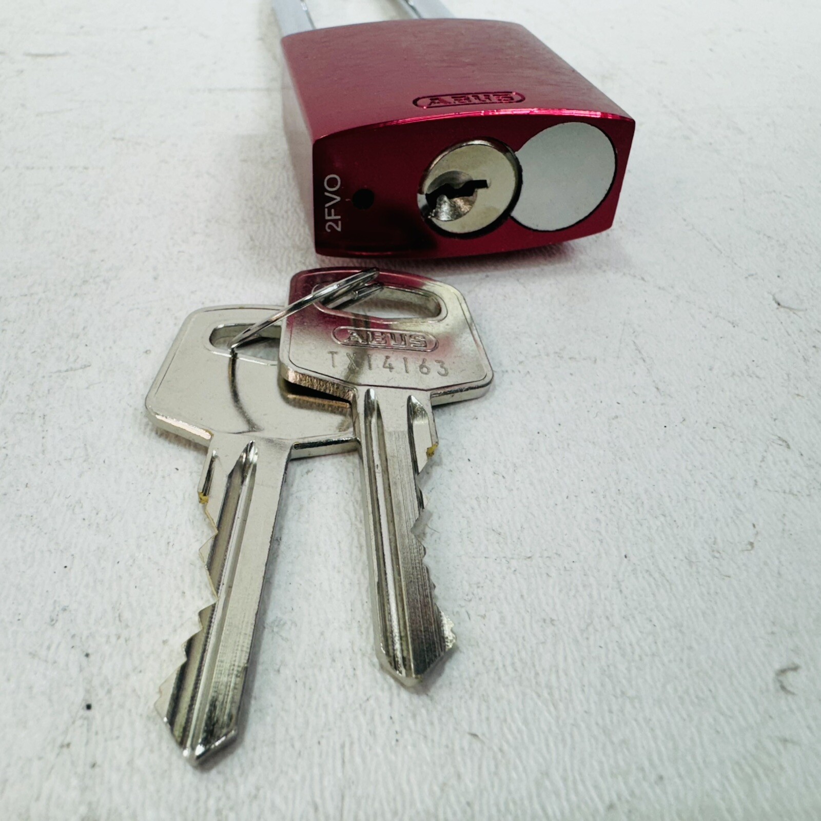 3 Pack - Abus Lock 72/40HB75 Aluminum Safety Lockout Padlock Red W/ TX14165 Keys