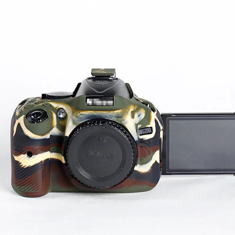 Silicone Body Case Protector Armor Skin For Nikon D5200 Camera
