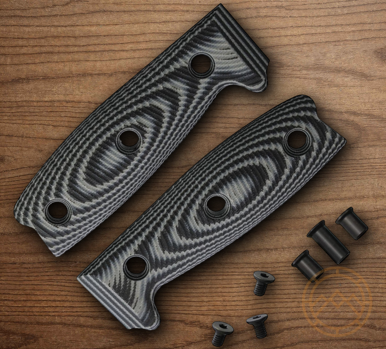 ESEE Handle For ESEE 4 Knife Black And Gray G10 Construction Hardware Included