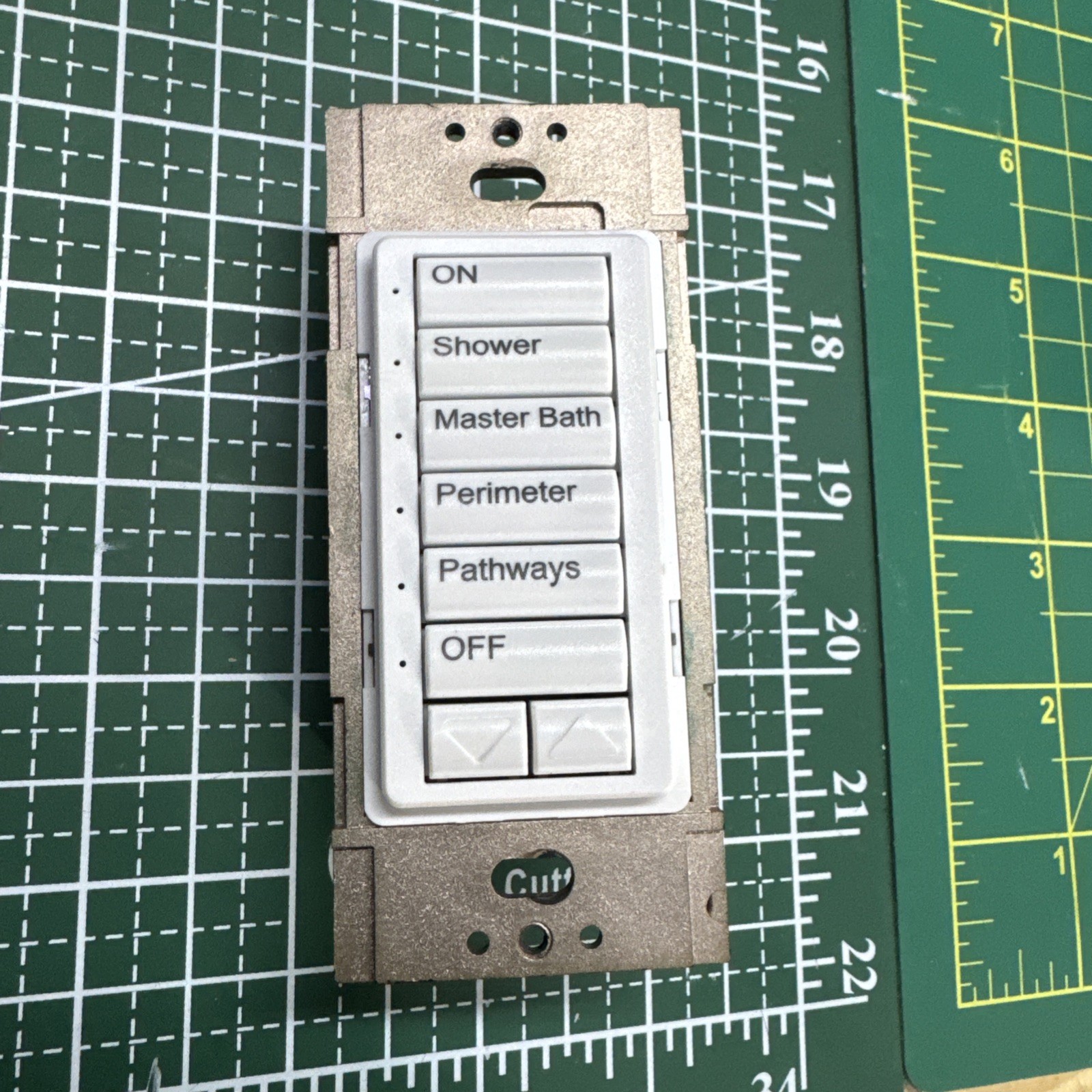 Lutron HomeWorks STWD-5BRL  5 Button Raise Lower Keypad Dimmers