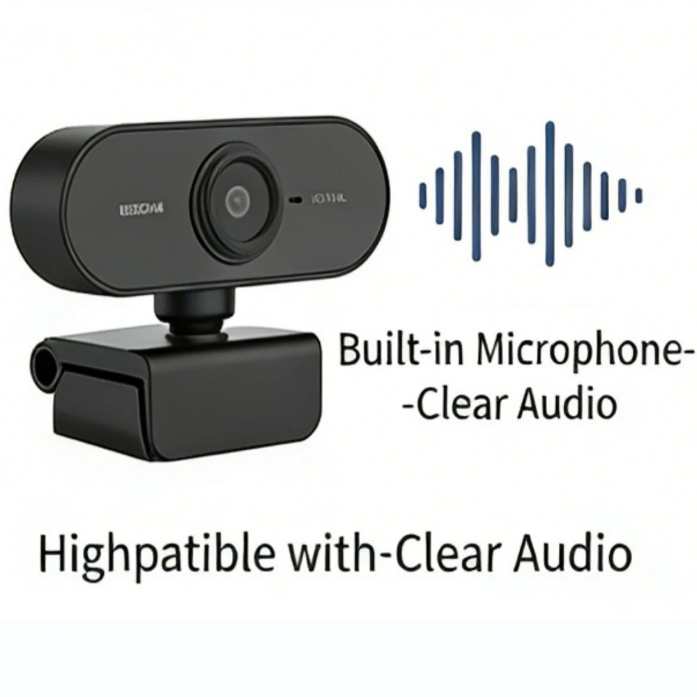 1080P Full HD USB Webcam for PC Desktop,Laptop Web Camera with Microphone