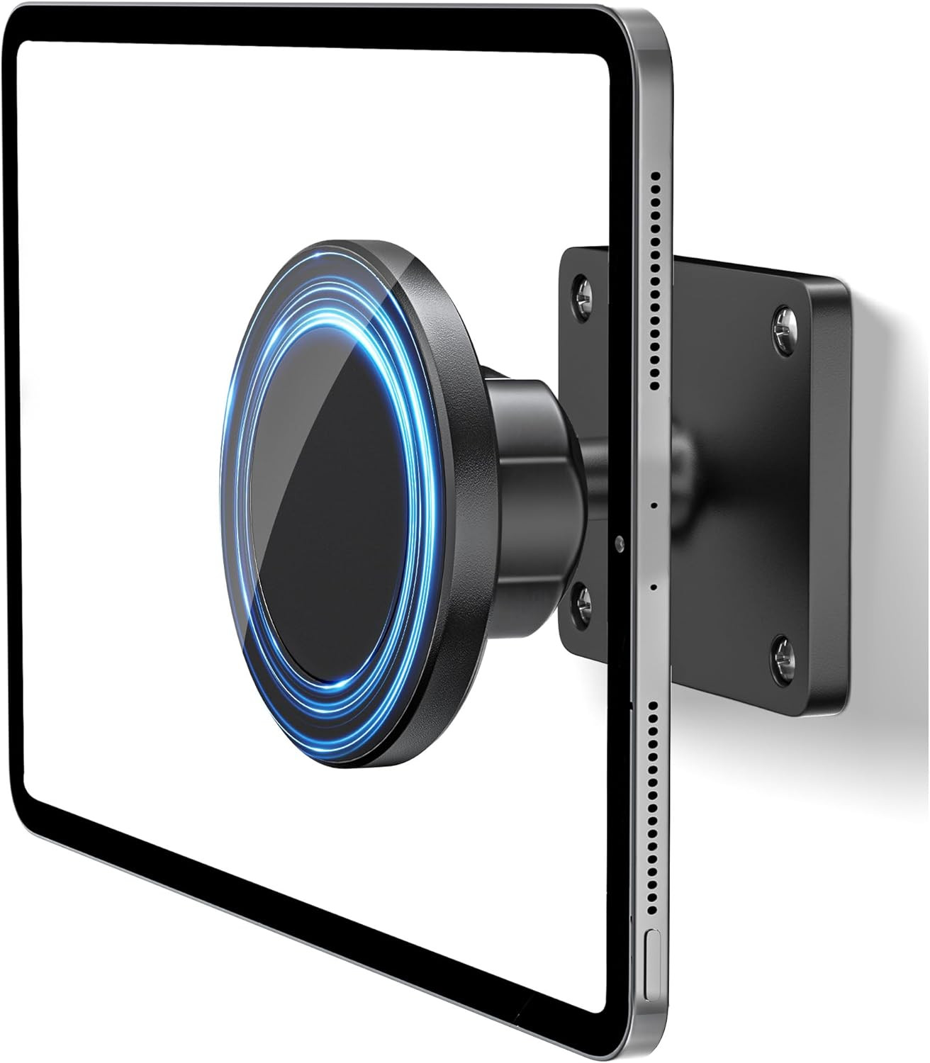 Tablet Wall Mount Holder Compatible with MagSafe, 360° Rotating Magnetic iPad Wa
