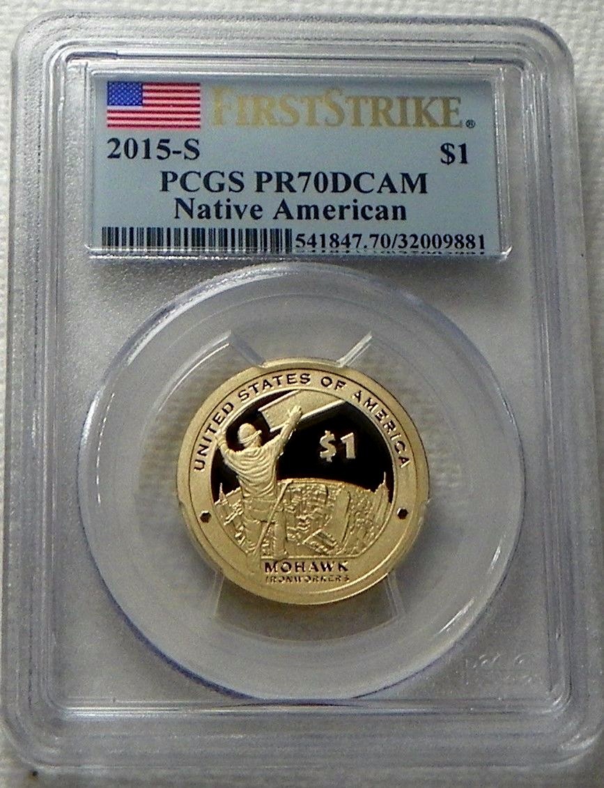 2015-S PROOF Sacagawea Native American Dollar Coin PCGS PR70DCAM - FIRST STRIKE