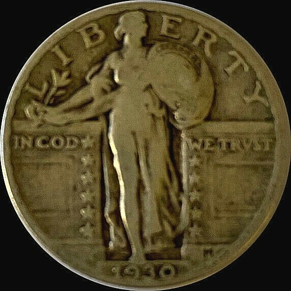 1930 Standing Liberty Quarter Fine Grade 90% Silver
