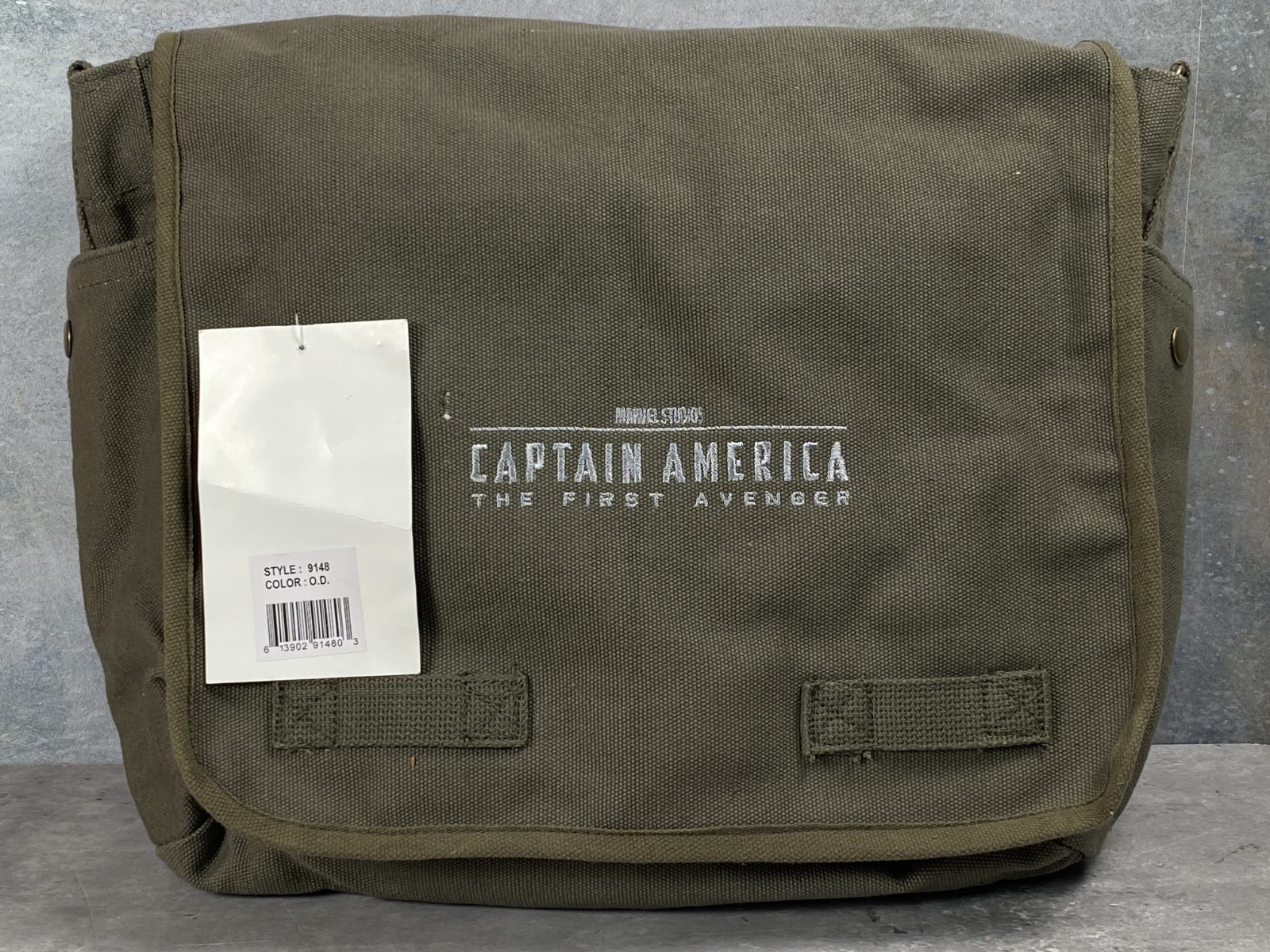 Military Messenger Bag Cotton Canvas Captain America First Avenger Promo RARE
