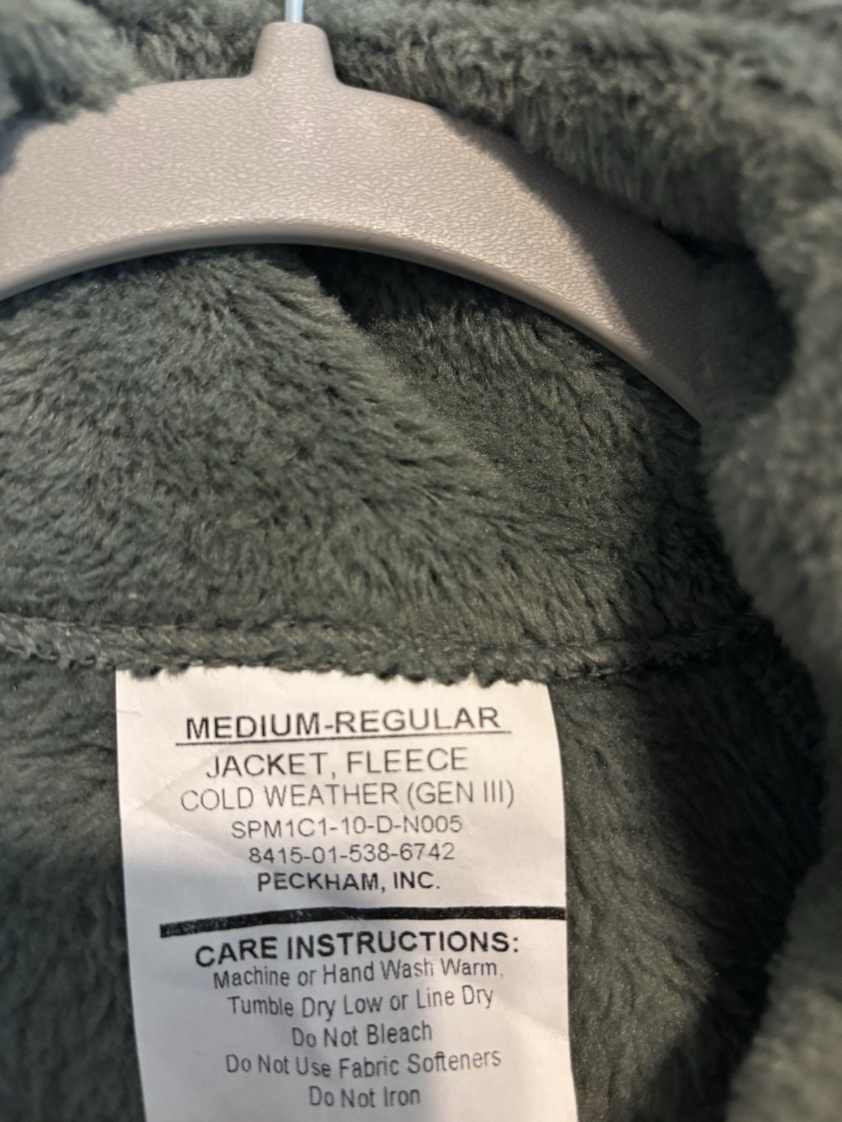 Gen lll Medium Regular Cold Weather Fleece Jacket
