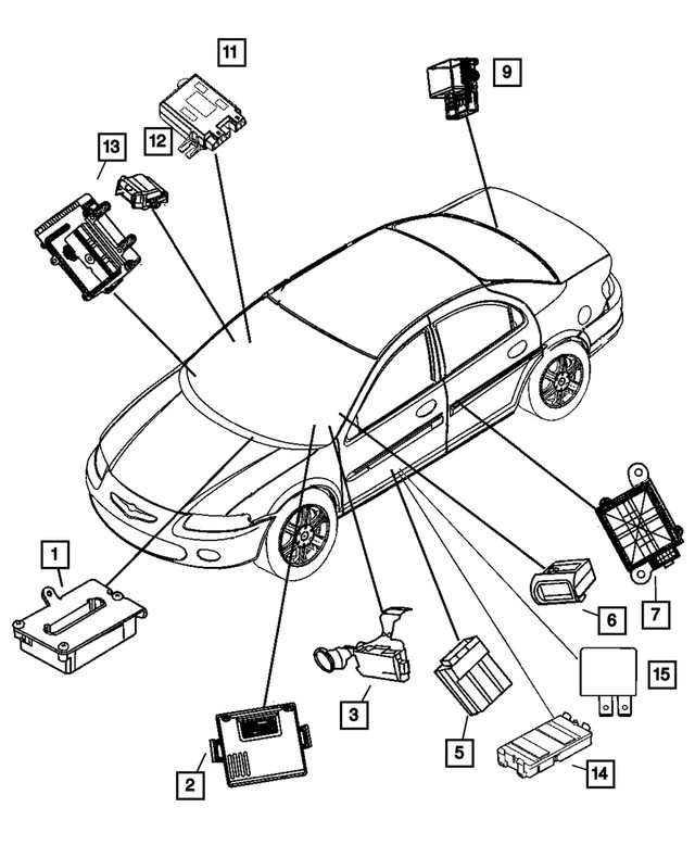 Genuine Mopar Immobilizer Module 5107054AB