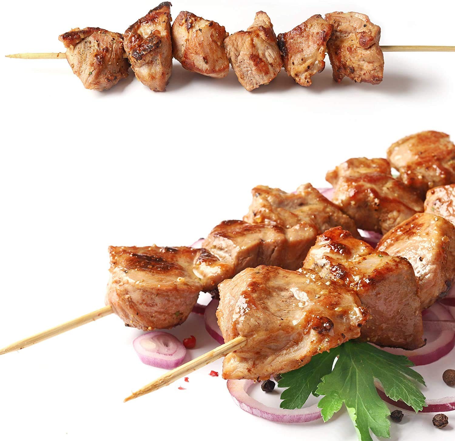 AME D'ESSENCE Heavy Duty Bamboo Skewers for BBQ, Kebab, Campfire Cooking