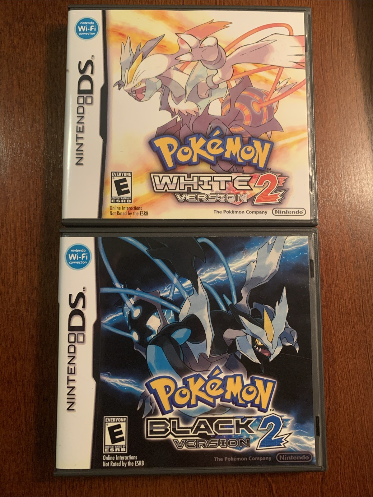 Pokemon White 2 + Black 2 Nintendo DS Replacement Cases Only NO GAMES - Bundle