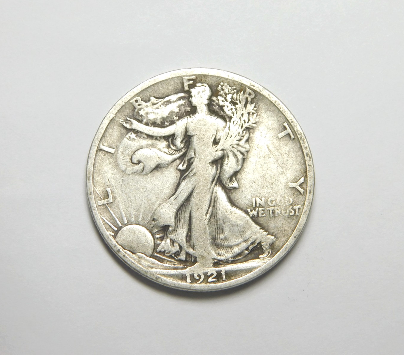 KEY DATE 1921 - S 100% ORIGINAL FINE+ !!!!!! FROM SET - BOLD RIMS !!!!!! ✨