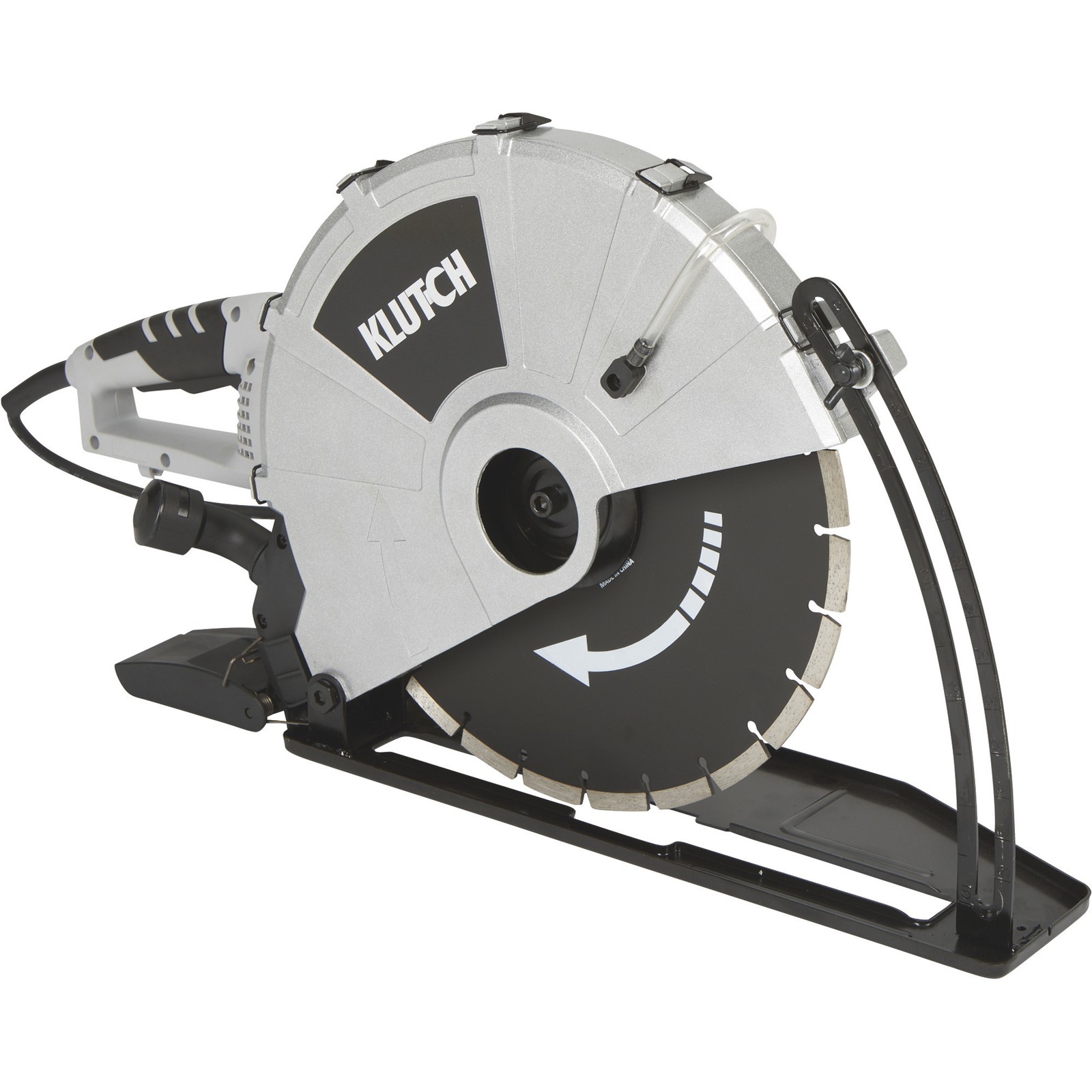Klutch Electric Concrete Cutter, 14in. Blade, 5in. Cut Depth, 4300 RPM
