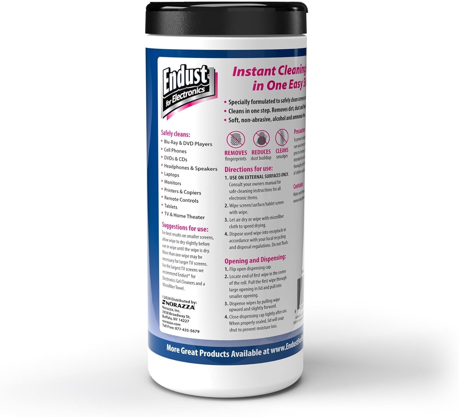for Electronics; Screen & Surface Cleaning Wipes, Great LCD and Plasma Wipes,...