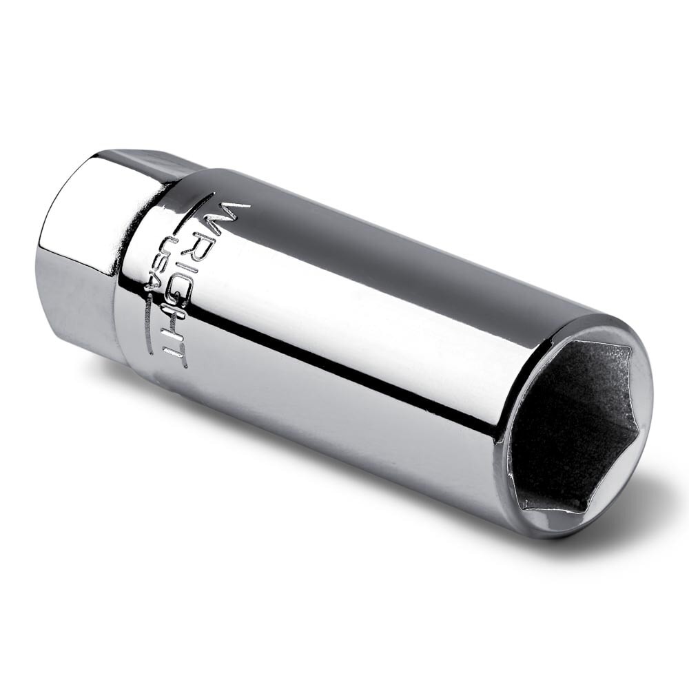 Wright 3588 3/8" Drive Chrome Finish Spark Plug Holding Socket 6 Pt Metric 18 mm