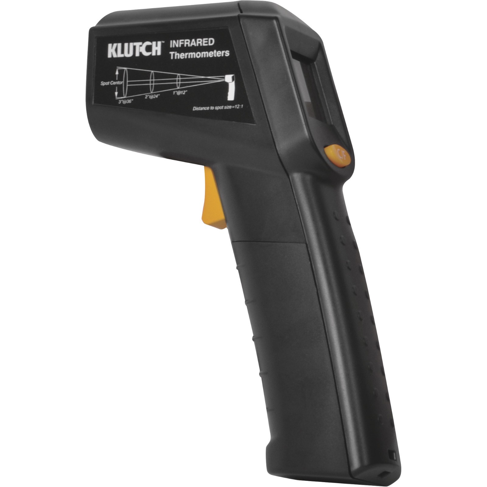 Klutch 12:1 Digital Non-Contact Thermometer 4908618 -58 °F to 968 °F