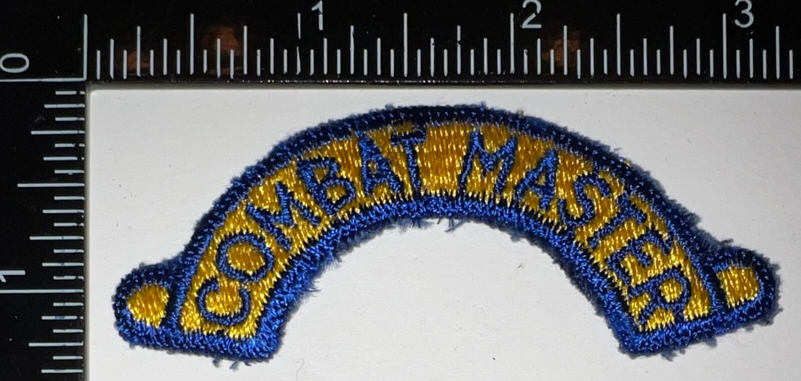 Cold War USAF US Air Force SAC Combat Master Arc Scroll SMALL Patch