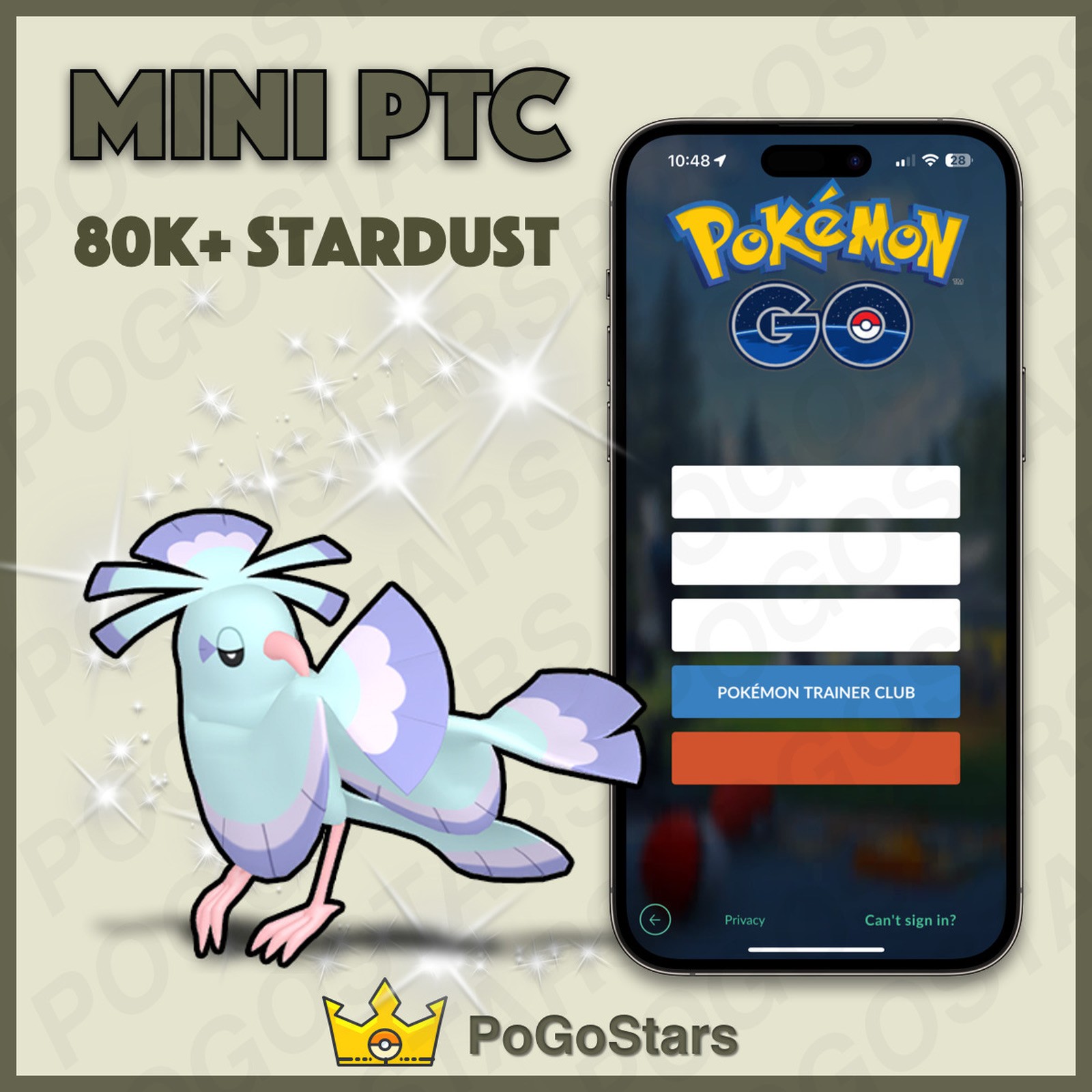 Pokémon PTC GO - Shiny Sensu Oricorio - 80K Stardust✨Read Description✨