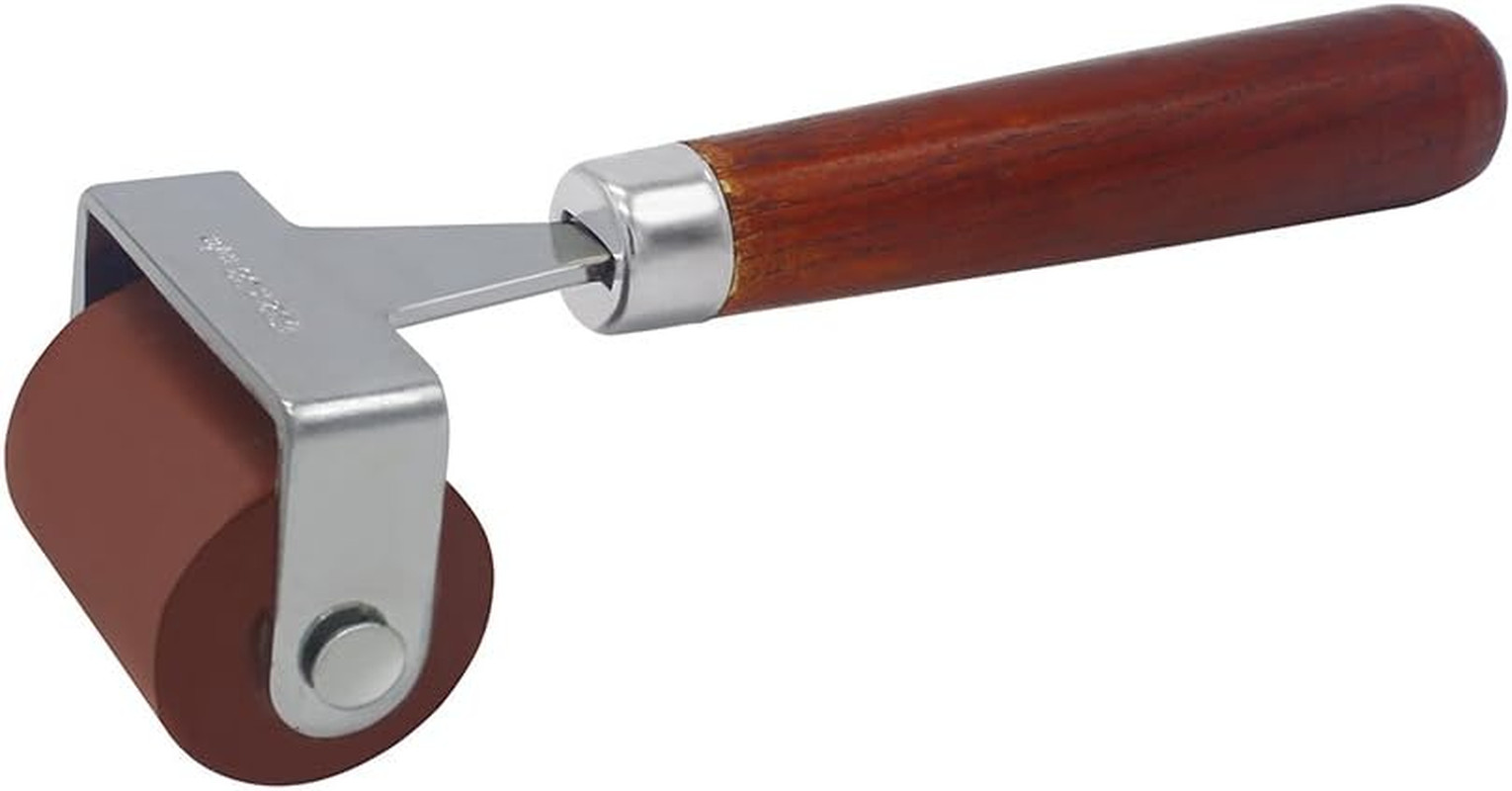 Rubber Brayer, Brayer Roller, Soft Rubber Brayer Roller with Wooden Handle