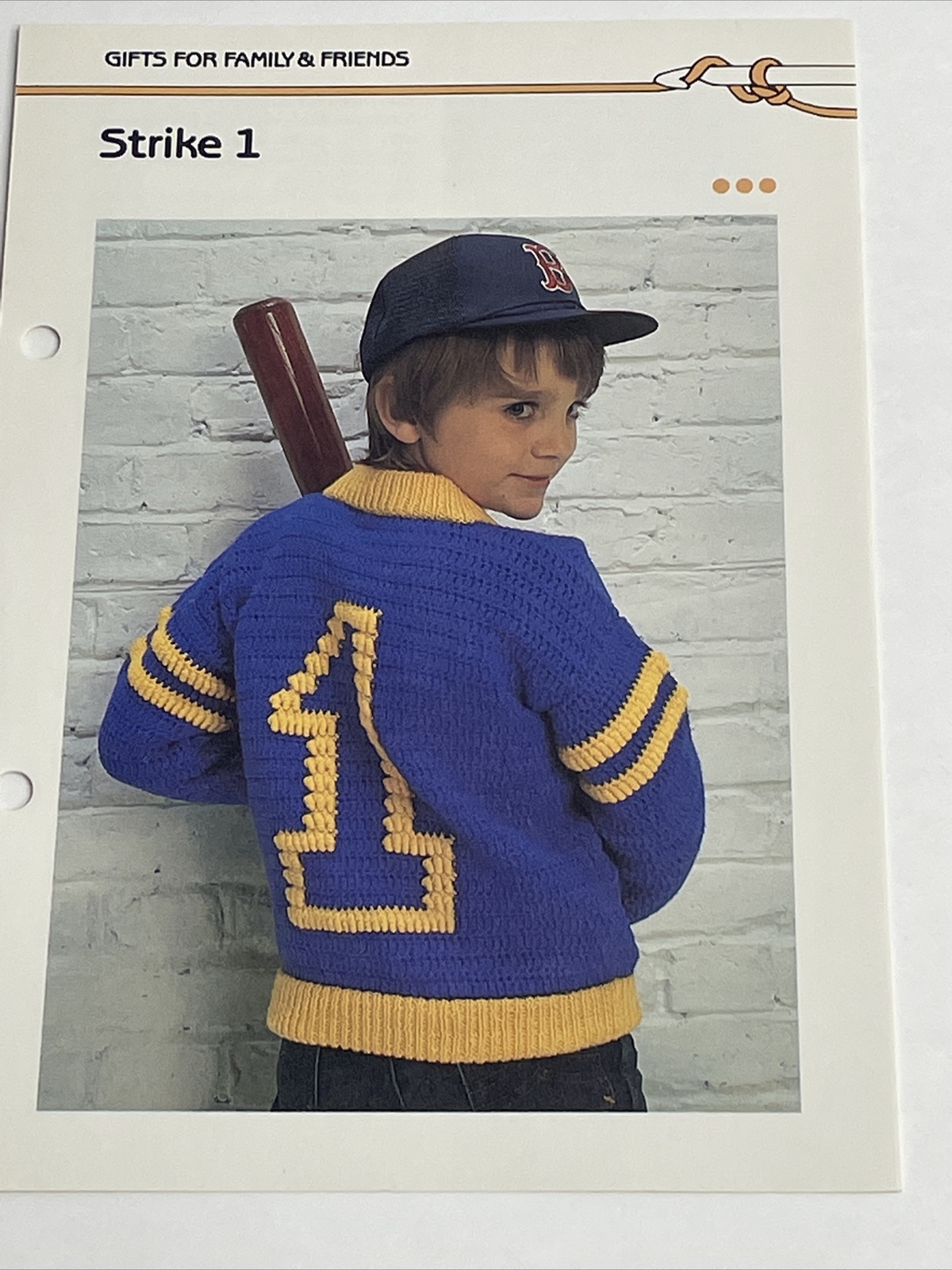 Marshall Cavendish Boys Strike 1 Sweater  Crochet Pattern