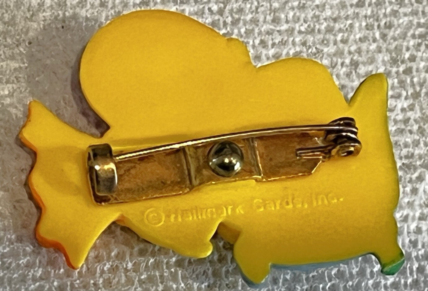 Vintage Hallmark Cards Chick Duck & Easter Egg Lapel Brooch Pin
