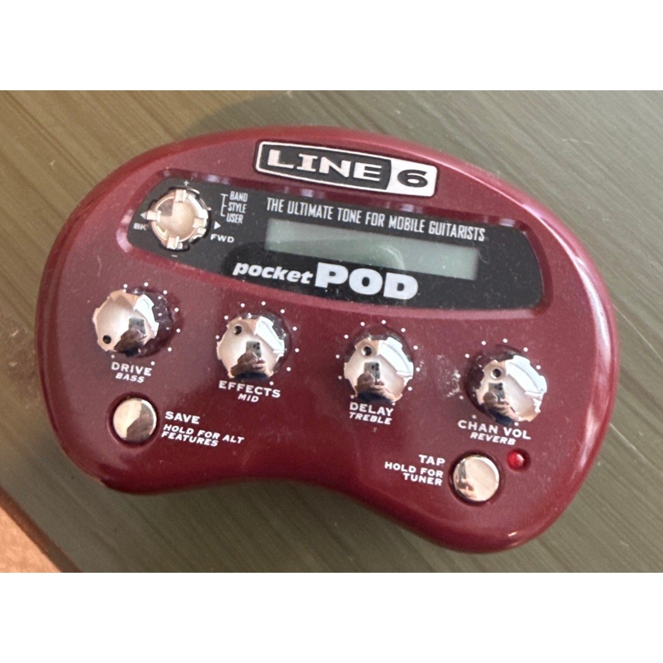 Line 6 Pocket POD Portable Guitar Amp Simulator Multi-Effects Processor Red