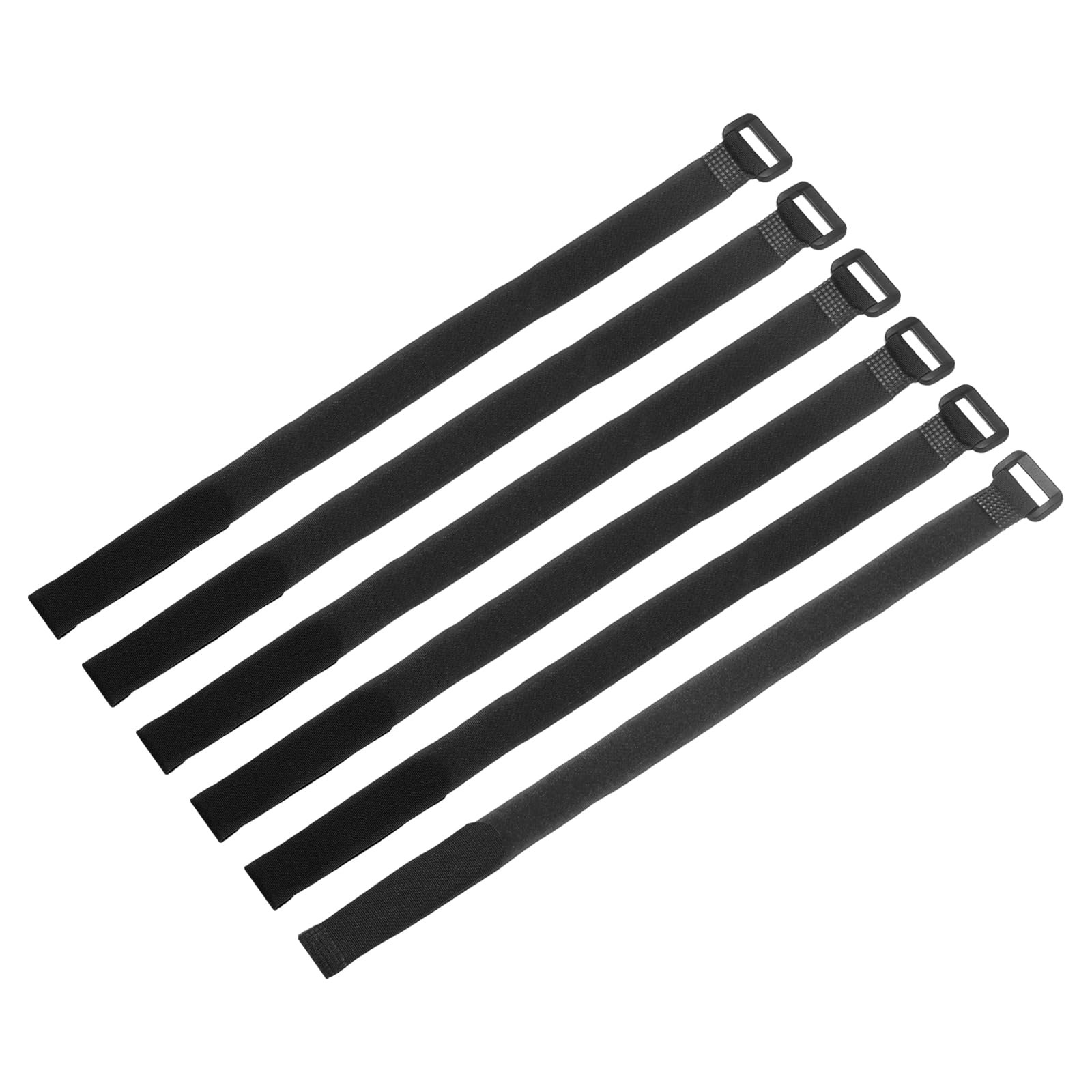 16Pcs Reusable Battery Tie Down Straps,0.6x16" Black Nylon Multipurpose Batte...